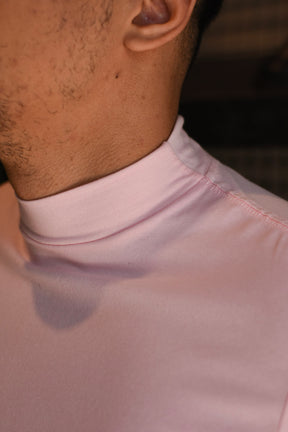 Camisa Gola Alta rosa