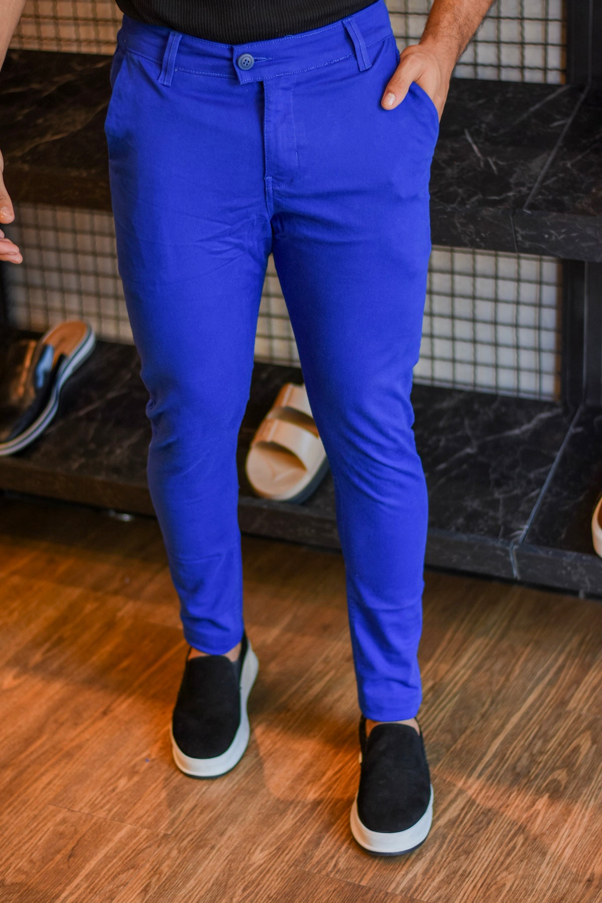 Calça Alfaiataria  azul Royal