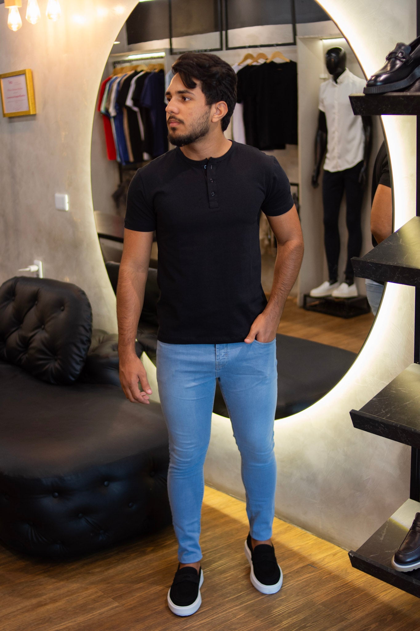 Calça jeans  Azul claro